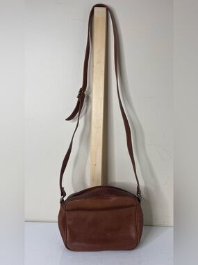 Vintage Talbots Brown Leather Crossbody Bag